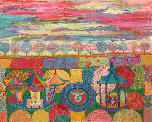 Isis, Venus, Hera, and the Three Fates, Painting, 1987