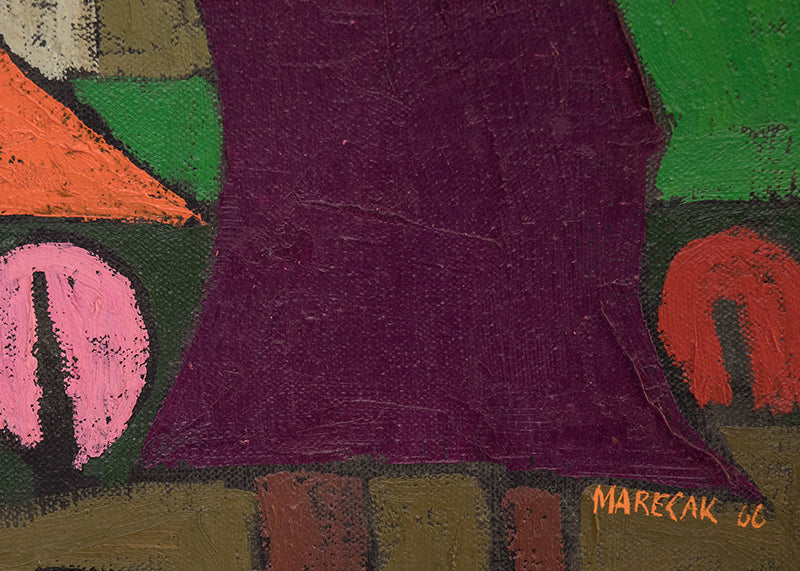 When As A Butterfly (Three Abstract Figures), Painting, 1966