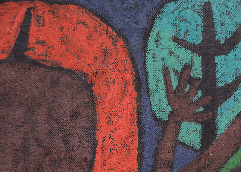 When As A Butterfly (Three Abstract Figures), Painting, 1966