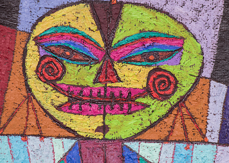 The Evil One (Abstract Female Figure), Painting, 1980