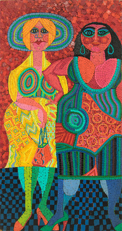 Two Mothers Going To The PTA, Painting, 1980