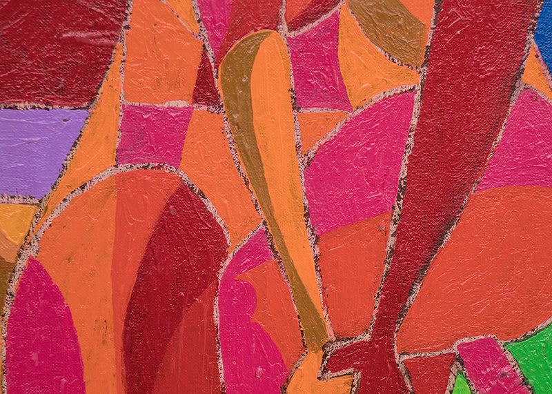 Two Mysterious Ladies Trying To Out-Mystify Each Other #1, Painting, 1970