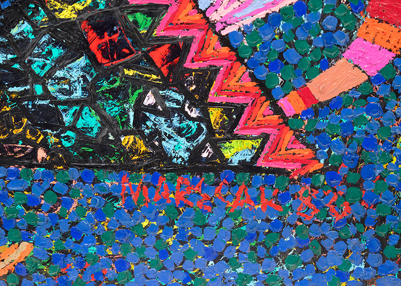 Clowns, Jugglers and Acrobats, Painting, 1986