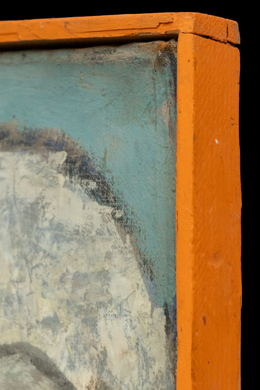 To Troy, To Troy (Abstract in Brown, Blue, Gray, Red, and Yellow), Painting, 1950