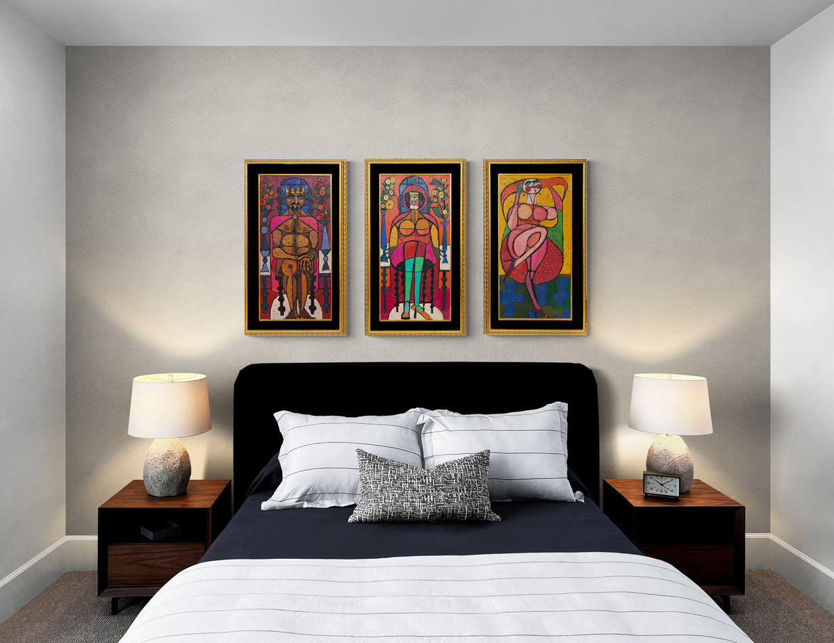 The Dance of Salome (Triptych), Painting, dated 1967