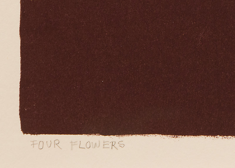 Four Flowers, Silkscreen Print