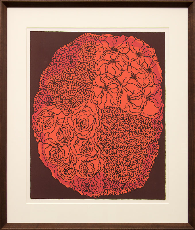Four Flowers, Silkscreen Print
