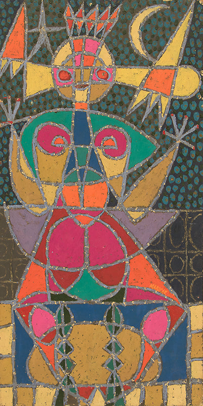 Edward Marecak (1919-1993) artwork for sale. Isis (Abstract Female Figure), Painting, 1960, Denver, Colorado, Art Gallery)