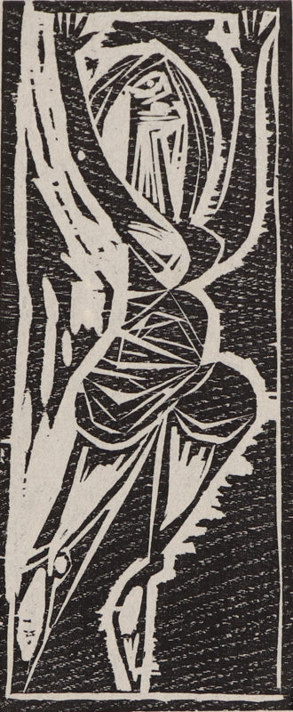 Incantation (Abstracted Female Figure), Print, circa 1940-1970