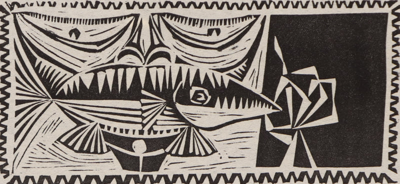 Witch Eating a Fish, Print, circa 1940-1970
