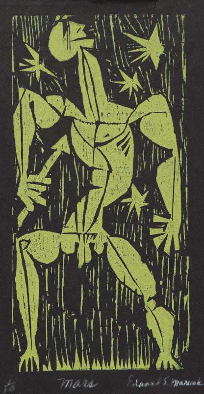 Mars II (Abstracted Male Figure), Print, circa 1940-1970
