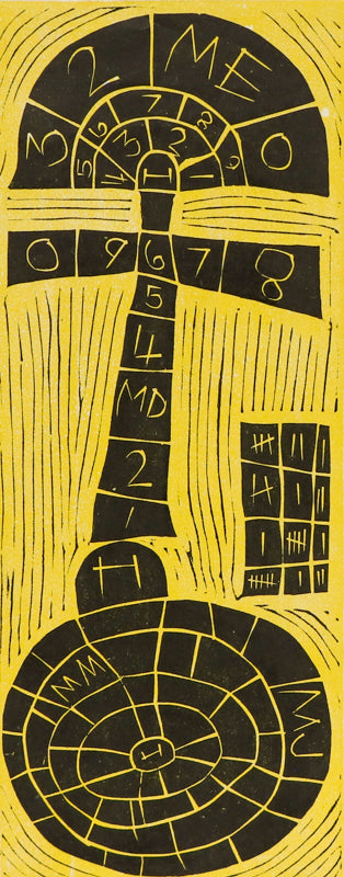 Sidewalk Magic (Sidewalk with Numbers and Letters), Print
