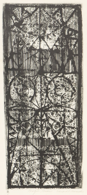 Magic Screen (Black and White Abstract), Print