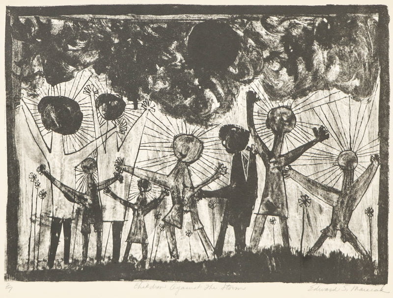 Children Against The Storm (Children and Storm Cloud), Print
