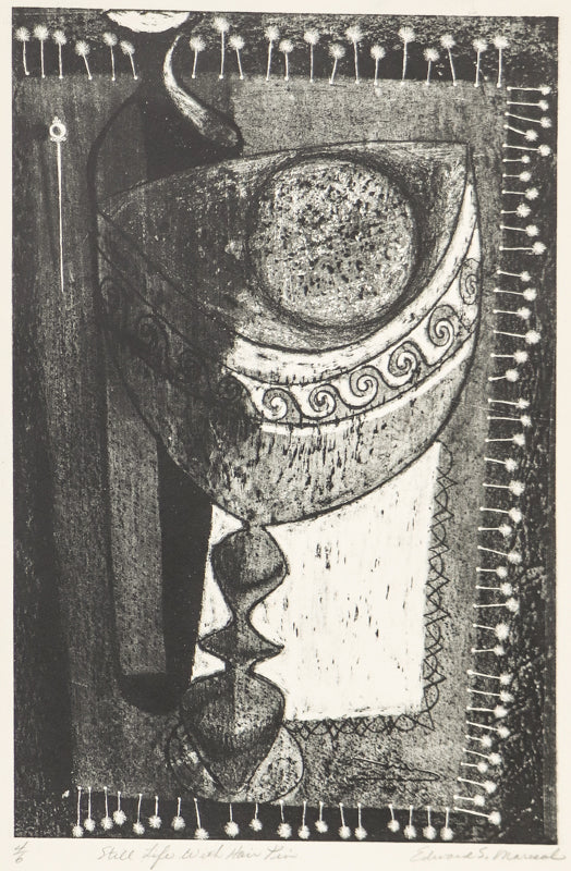 Edward Marecak (1919-1993) artwork for sale. Still Life #2 (Abstracted Table Setting), Print, Denver, Colorado, Art Gallery)