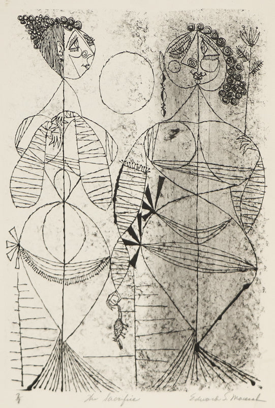 The Sacrifice (Two Women), Print