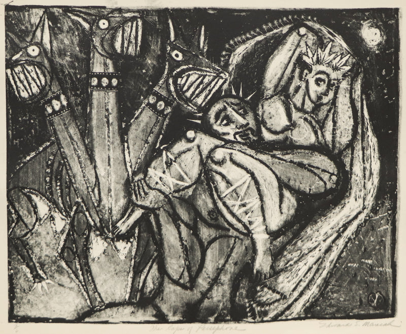 Edward Marecak (1919-1993) artwork for sale. The Rape of Persephone, Print, Denver, Colorado, Art Gallery)