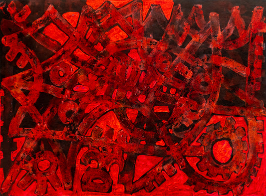 Abstract, Mixed Media Drawing, 1960s