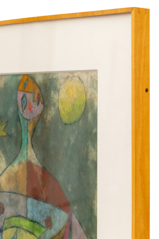 Untitled (Abstracted Woman with Fish), Painting