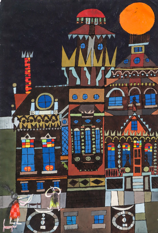 Untitled (Abstracted Street Scene), Painting