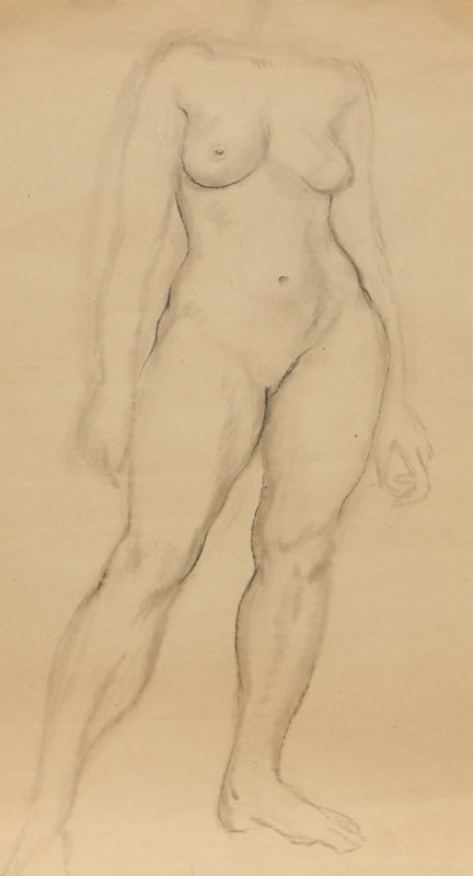 Untitled (Female Nude Figure), Drawing