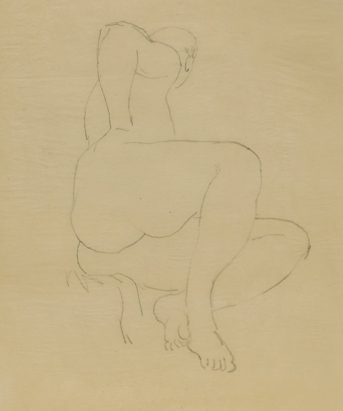 Untitled (Nude Figure Study), Drawing