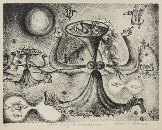 Women Chasing the Suns of Happiness, Print