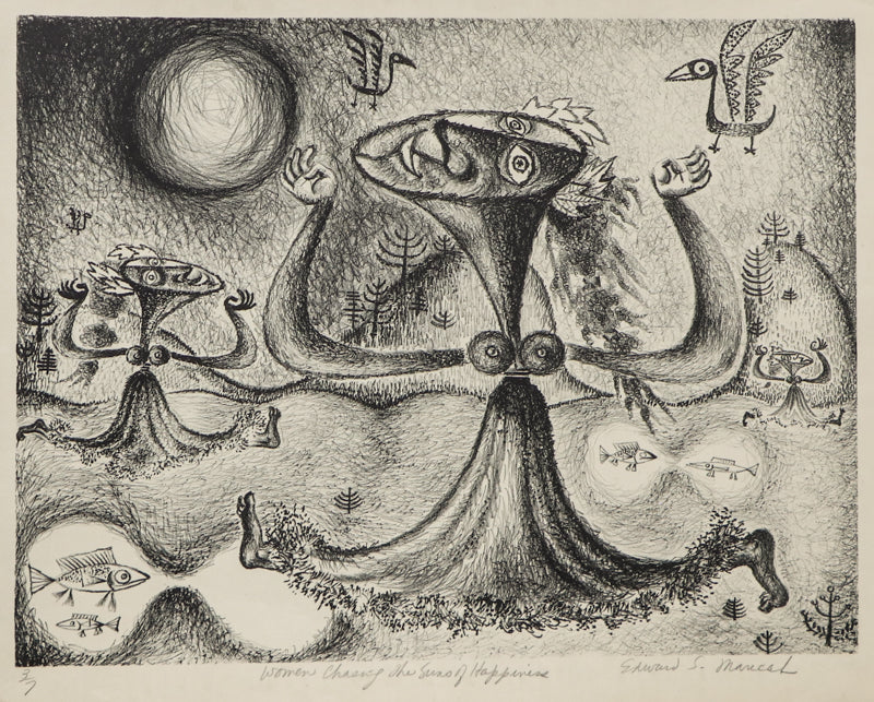 Women Chasing the Suns of Happiness, Print