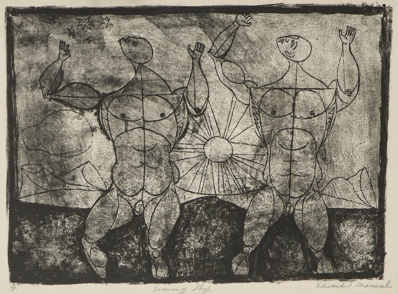 Evening Sky (Two Nude Men), Print