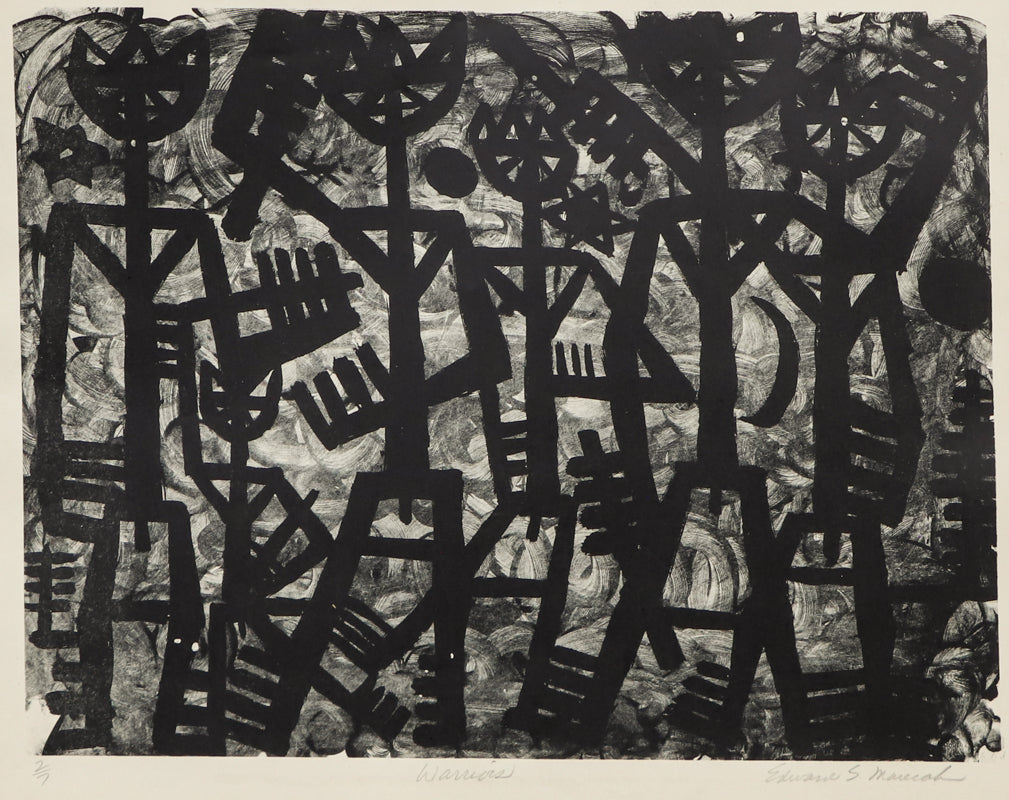 Warriors (Figural Abstract), Print