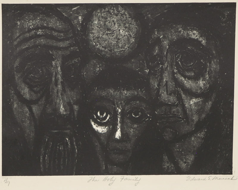 The Holy Family (Three Faces), Print, circa 1940-1970