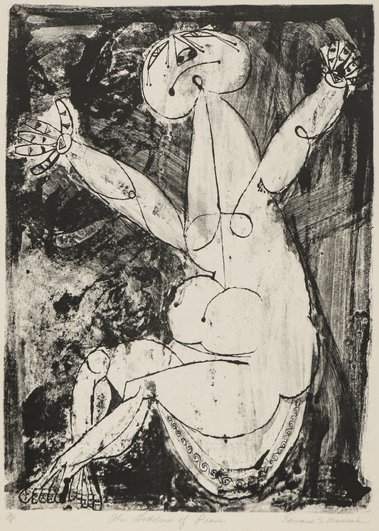 The Goddess of Peace (Nude Female Figure), Print, circa 1940-1970