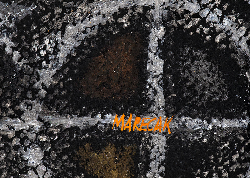 Frost Flowers (Abstract in White, Black, Gray, and Umber), Painting, 1965