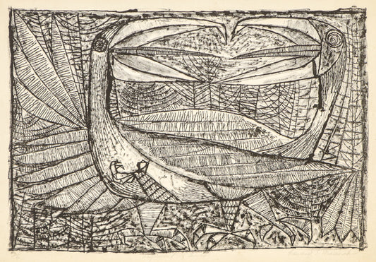 Edward Marecak (1919-1993) artwork for sale. Argument of Birds (Two Birds), Print, Denver, Colorado, Art Gallery)