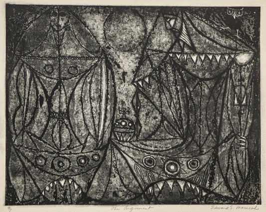 The Argument (Two Abstracted Figures), Print