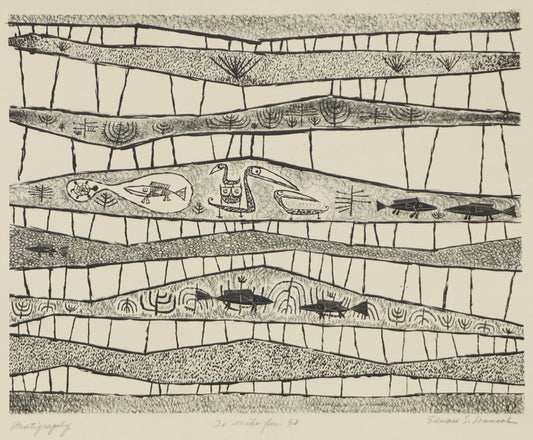 Edward Marecak (1919-1993) artwork for sale. Stratigraphy (Ed's First Litho), Print, Denver, Colorado, Art Gallery)