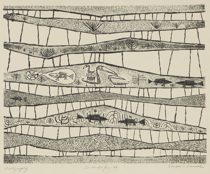 Stratigraphy (Ed's First Litho), Print