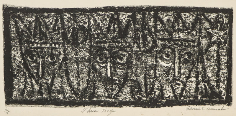 Three Kings (Abstracted Male Busts), Print
