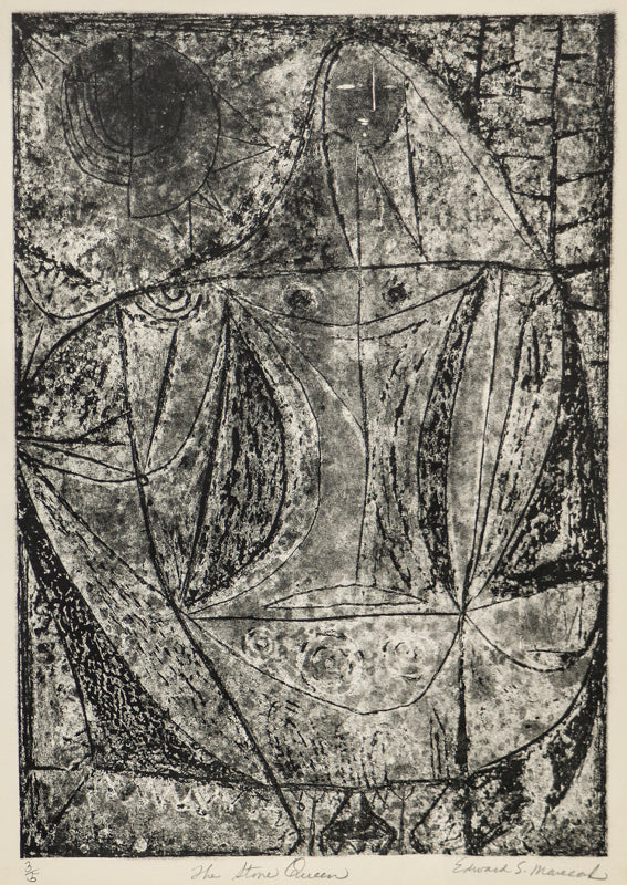 The Stone Queen (Abstract Female Figure), Print