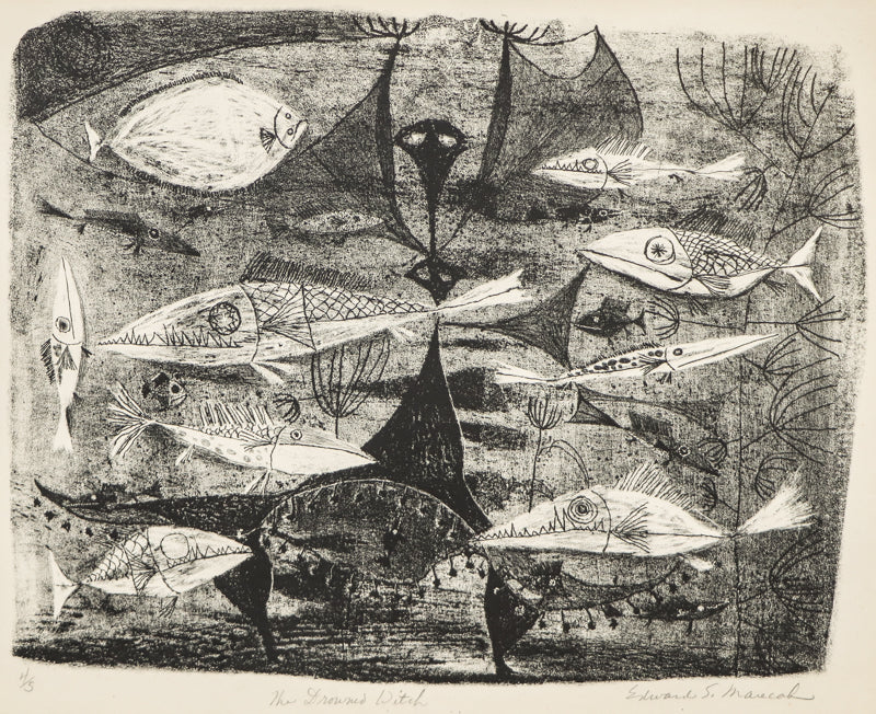 The Drowned Witch (Woman Underwater with Fish), Print