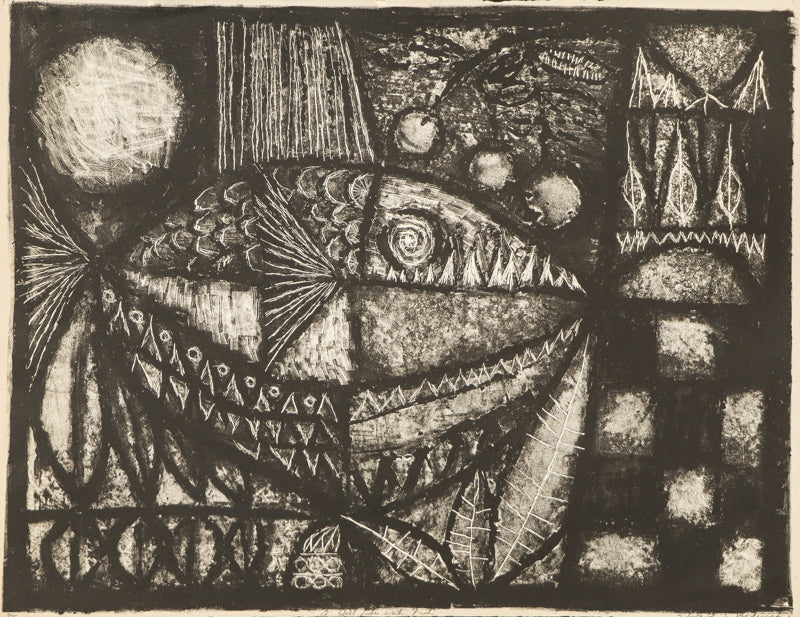 Edward Marecak (1919-1993) artwork for sale. Still Life with Fish, Print, Denver, Colorado, Art Gallery)