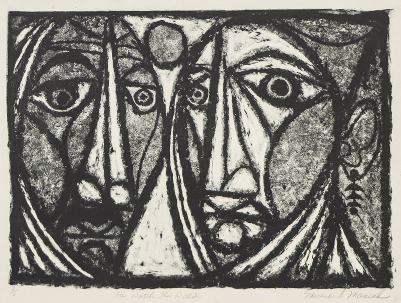 We Watch the World (Two Faces), Print