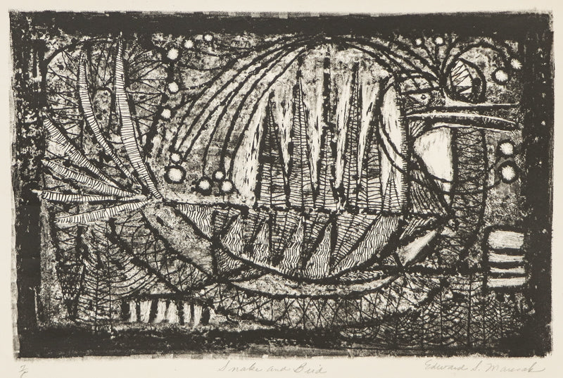 Snake and Bird, Print