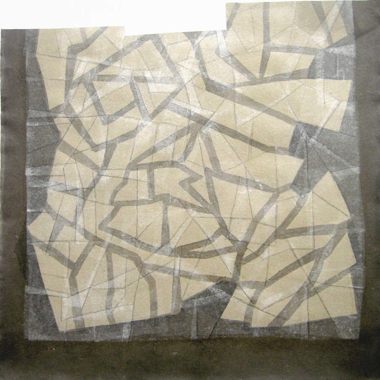 Untitled (White Polygons), Painting