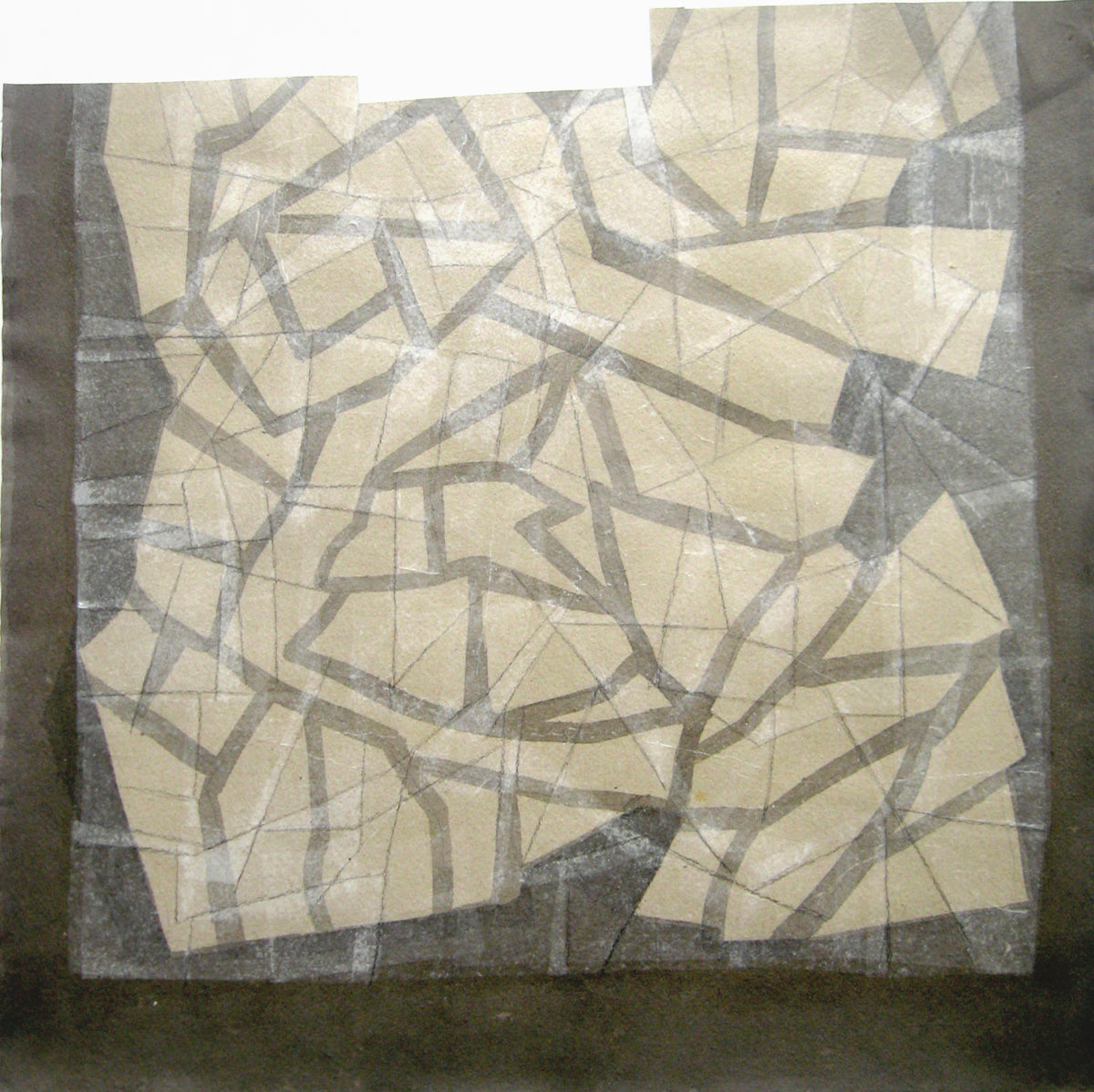 Untitled (White Polygons), Painting