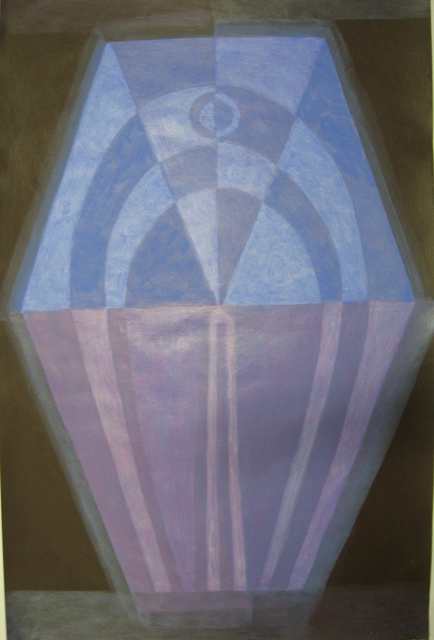 Untitled (Form in Blue and Violet), Painting