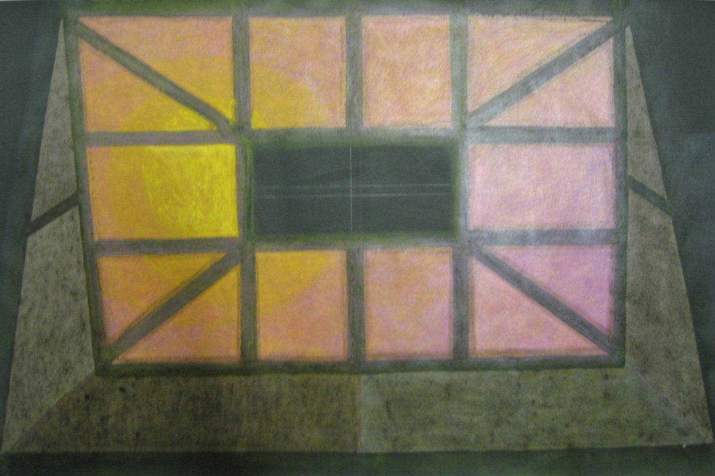 Untitled (Skylight at Sunset), Painting