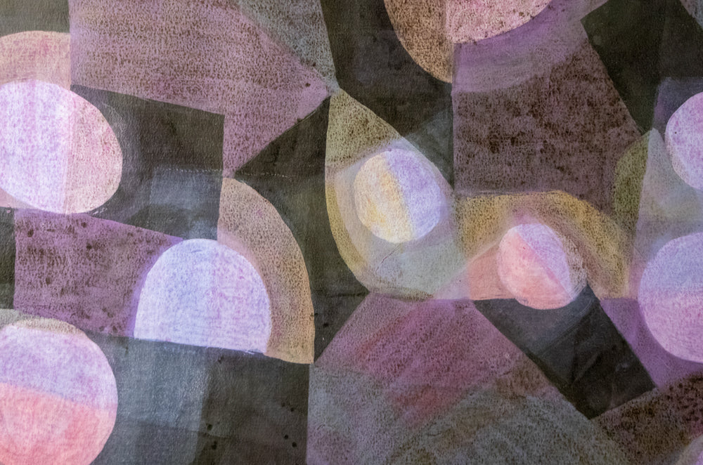 Untitled (Overhead Lights Diptych), Painting, circa 1970
