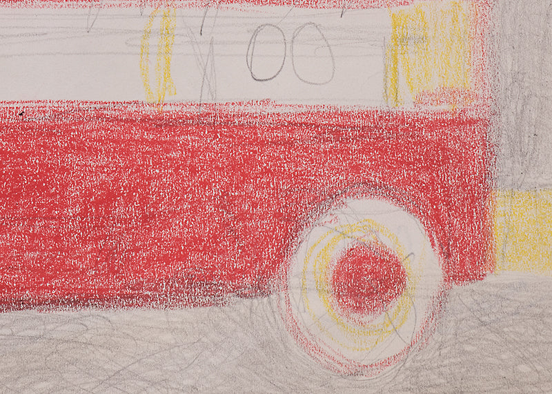 Untitled (Double Decker Bus), Drawing