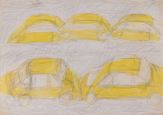 Untitled (Parked Cars), Drawing
